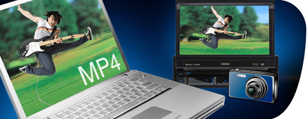 Watch a wide variety of visual content with DVD/MP4 compatibility