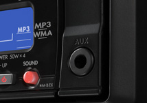 Front panel auxiliary input