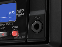 Front panel auxiliary input
