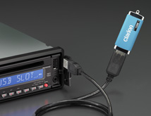 USB slot on the front panel