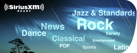 SiriusXM™ Satellite Radio Reception with Optional Receiver Module