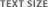 TEXT SIZE