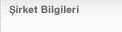 Şirket Bilgileri