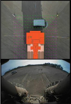 Overview (zoom display) + Rear camera image