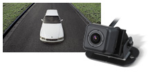<b>Rear vision camera RCA input</b>
This RCA input enables you to smoothly connect a rear camera to display the area behind your vehicle. The increased view encourages and facilitates safer driving.
