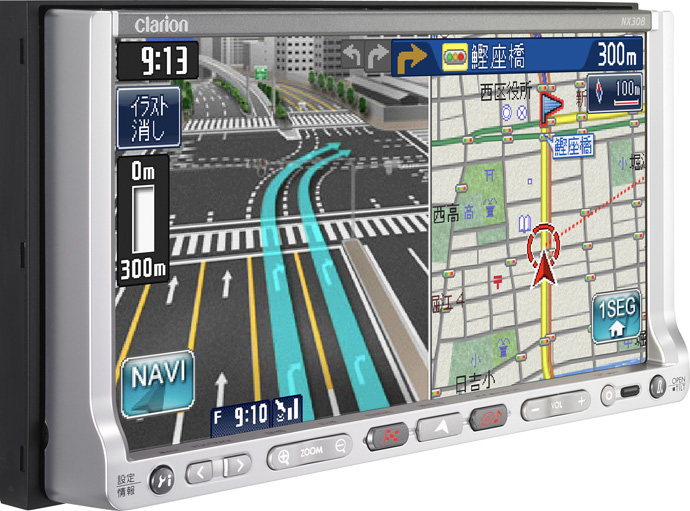 即決 クラリオン clarion GCX308 三菱車OP？ 専用カプラー SD メモリーナビ 2DIN DVDビデオ ワンセグ内蔵 地図データ:6.0 /14翌【4-35387】 2025年最新Yahoo!オークション -クラリオン ナビ 三菱の中古品・新品