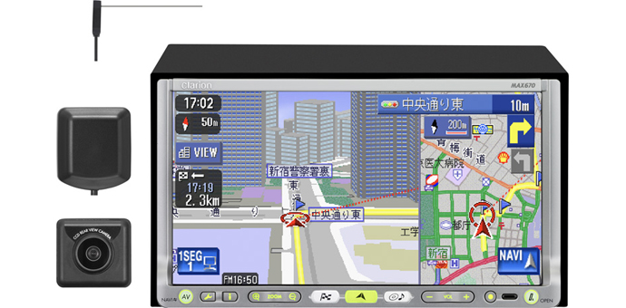clarion　クラリオン　「MAX670」　HDDナビ　ワンセグ　DVD再生可　作動良好品 クラリオン HDDナビ MAX670 99000-79S89-000 中古品