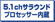 5.1chサラウンドプロセッサー内蔵