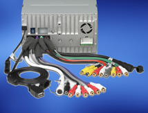 2-kanaals pre-uitgang voor audio (2 V)