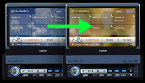 Do you own a NAX963HD? Do you want to change the skin of the interface? 
Clarion introduces a new interactive way of choosing, downloading and installing your favorite skin for your NAX963HD interface, from this website to your sytem. 
To do so, follow the downloadable tutorial ! 