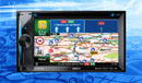Samochodowy system nawigacji GPS pomaga trzymać się wyznaczonej trasy