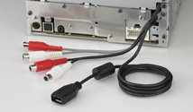 2V / 4ch RCA line out (Front 2ch + Rear 2ch)