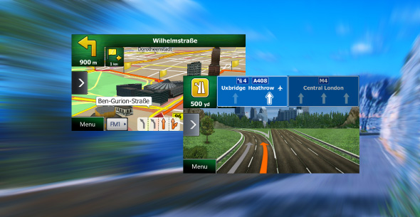 GPS navigation with rich graphics and superior functionality