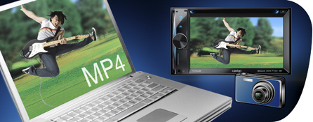 Watch a wide variety of visual content with DVD/MP4 compatibility