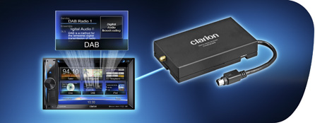 DAB ready (DAB302E sold separately is required.)