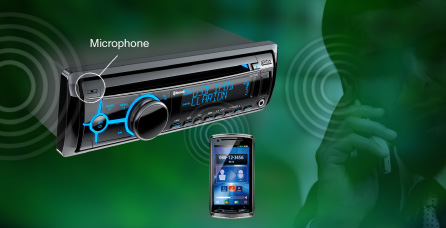 Parrot Bluetooth for hands-free communication, phonebook access and audio streaming