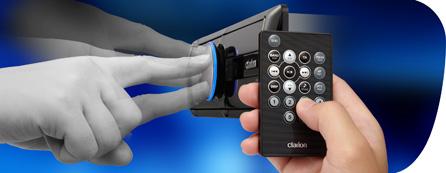 7-way rotary volume control and 20 key remote