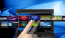 Intuitive Touch Screen that Hides when Not Used.
