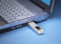 Half of the unit's 20GB Hard Disc Drive is reserved for storage of entertainment media. You can load a variety of audio or video formats as well as photo albums that you can display with a slide show feature. Once stored, select the “Photo” icon to watch a slideshow or select the “Music Playback” icon to play audio files through the existing sound system. All transfer between the unit and storage device is done using the built-in USB port.