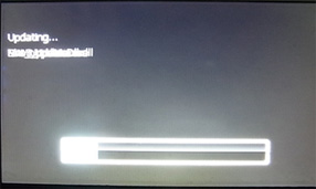 <b>Step 15:</b>
Now that the update has started, it is very important that the power to the NX500 / NZ500 is not shut Off or any buttons on the NX500 / NZ500 or the IR Wireless Remote are touched or pressed during this update process.
<b>WAIT UNTIL THE UPDATE PROCESS IS COMPLETED!!</b>